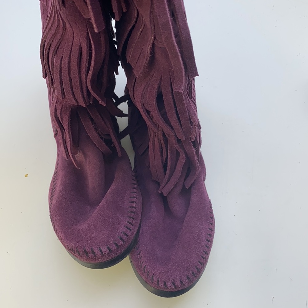 AUTH NIB MINNETONKA 1632F IN RARE PLUM COLOR - Picture 4 of 13